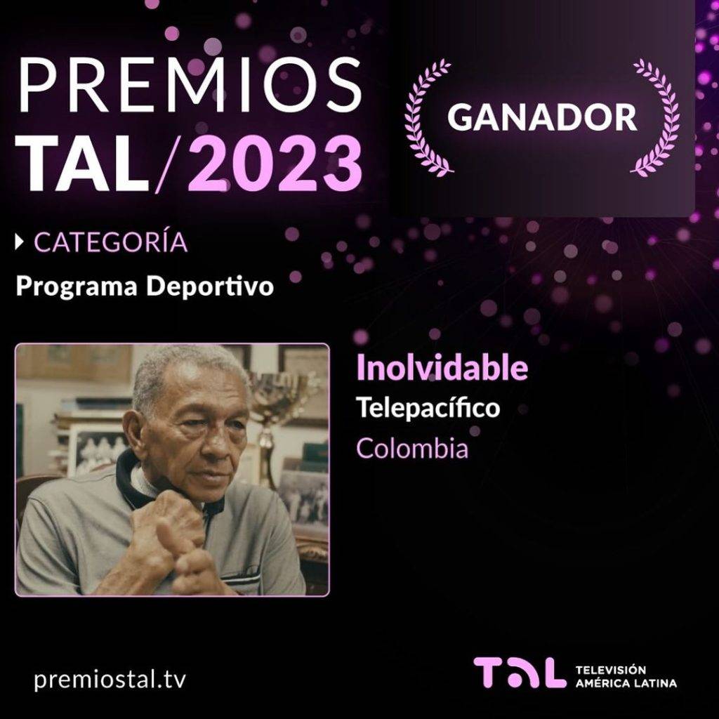 Estamos orgullosos de contarles que nuestra serie INOLVIDABLE recibe el galardon en la categoria Mejor Programa Deportivo en la noche premiacion en los tal red ️ 1024x1024